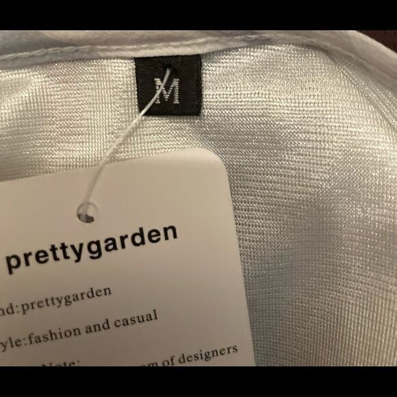 PRETTY GARDEN MULTI-STRIPED DRESS (SZ. M) - Picture 6 of 7